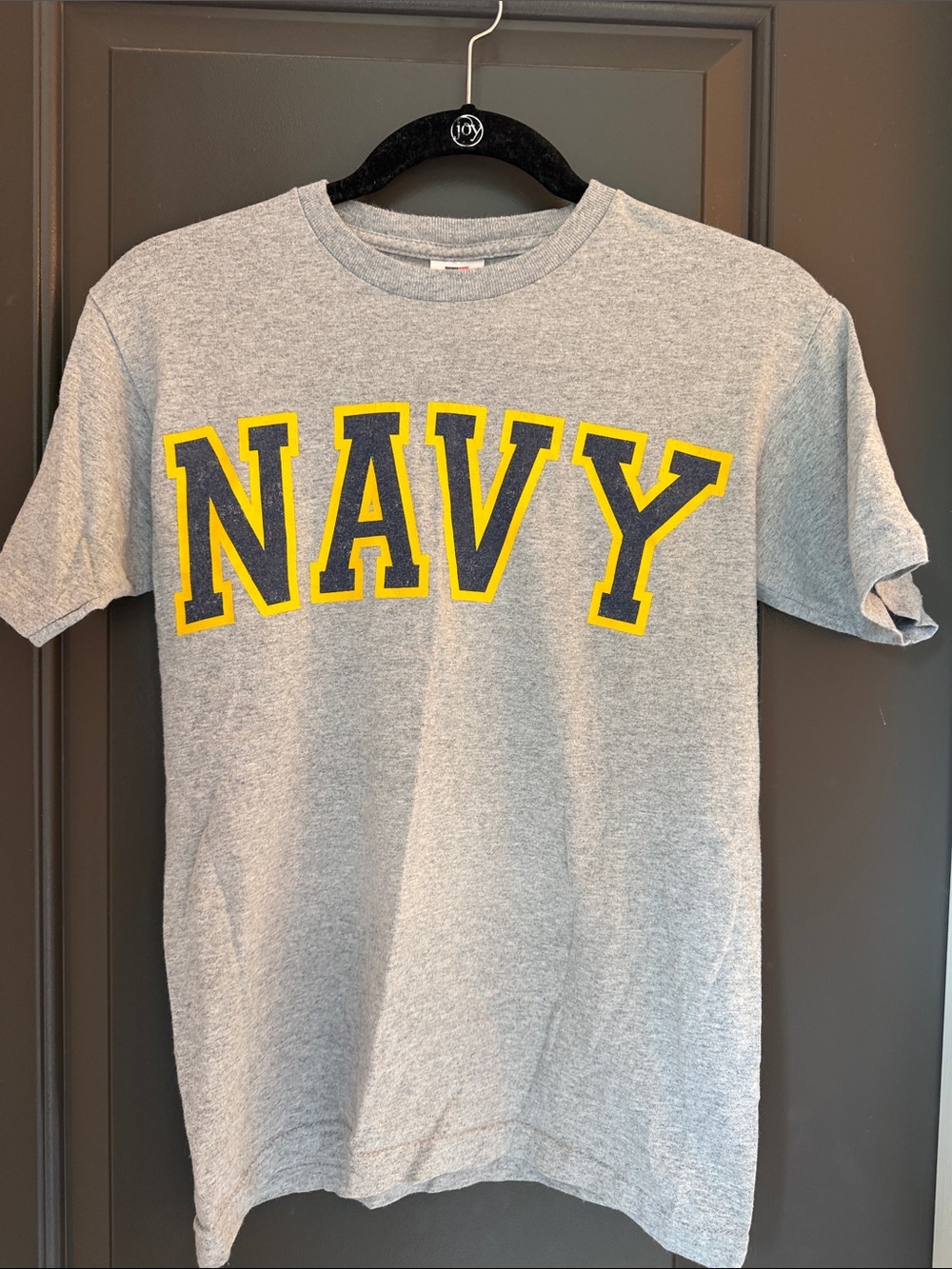 NAVY Grey Short-Sleeve Crewneck T-Shirt